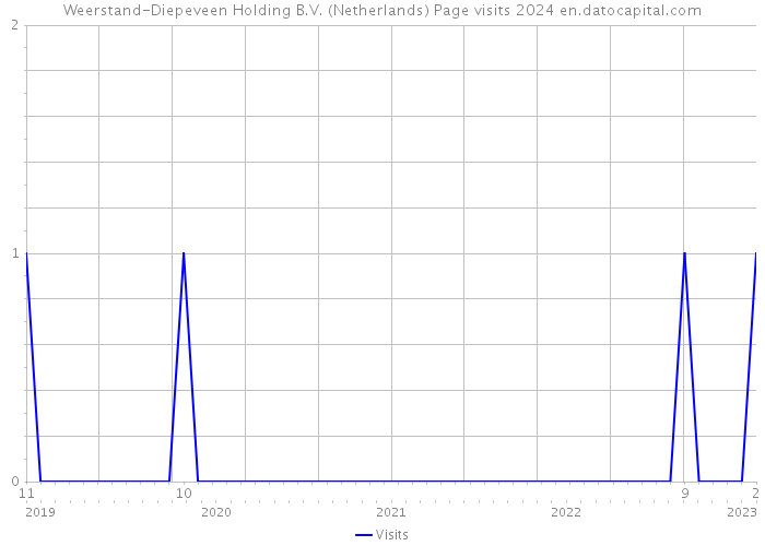 Weerstand-Diepeveen Holding B.V. (Netherlands) Page visits 2024 