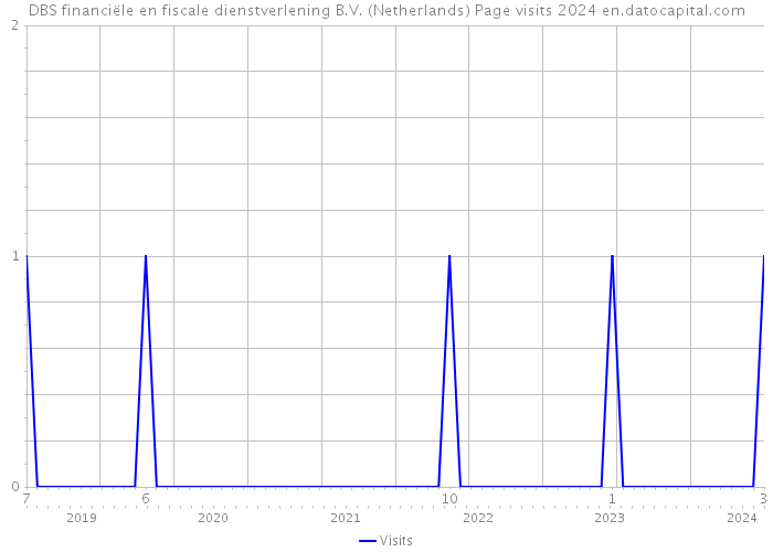 DBS financiële en fiscale dienstverlening B.V. (Netherlands) Page visits 2024 