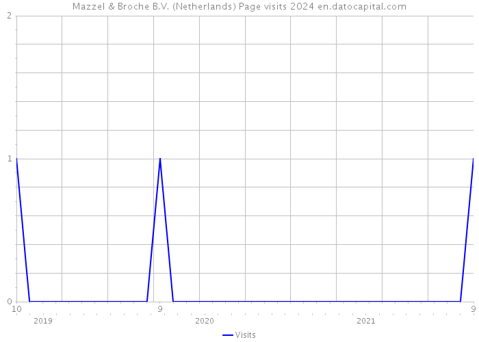 Mazzel & Broche B.V. (Netherlands) Page visits 2024 