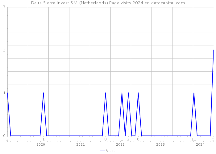 Delta Sierra Invest B.V. (Netherlands) Page visits 2024 