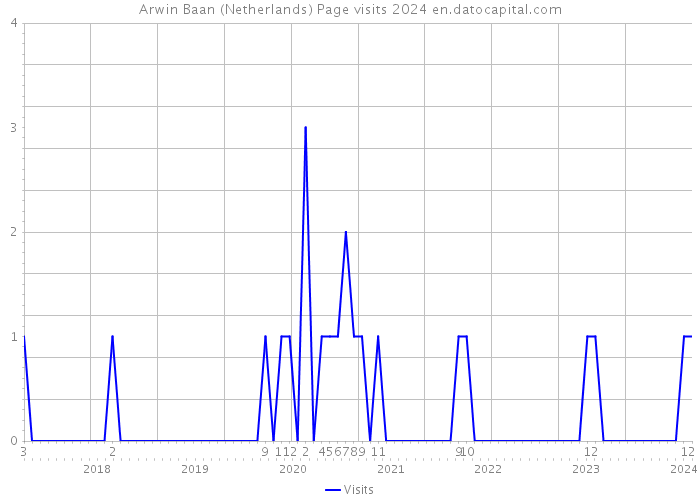 Arwin Baan (Netherlands) Page visits 2024 