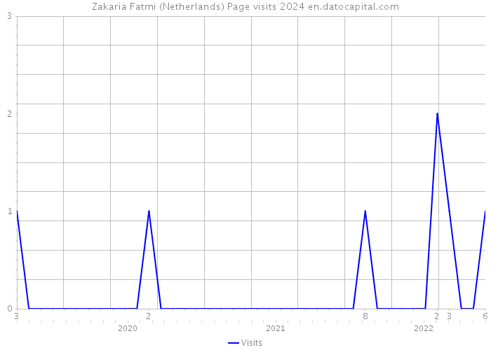 Zakaria Fatmi (Netherlands) Page visits 2024 