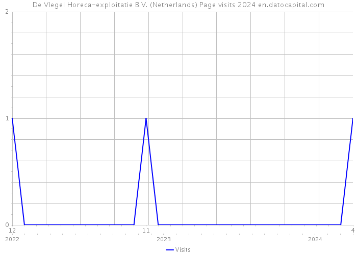 De Vlegel Horeca-exploitatie B.V. (Netherlands) Page visits 2024 