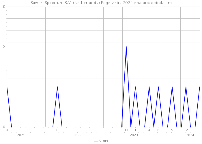 Sawari Spectrum B.V. (Netherlands) Page visits 2024 