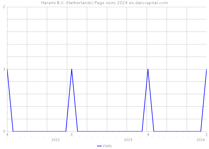 Harami B.V. (Netherlands) Page visits 2024 