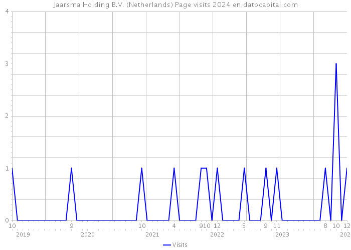 Jaarsma Holding B.V. (Netherlands) Page visits 2024 