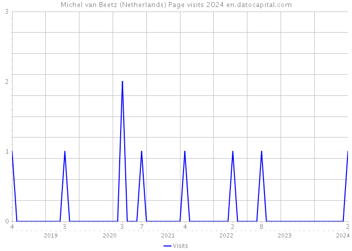 Michel van Beetz (Netherlands) Page visits 2024 