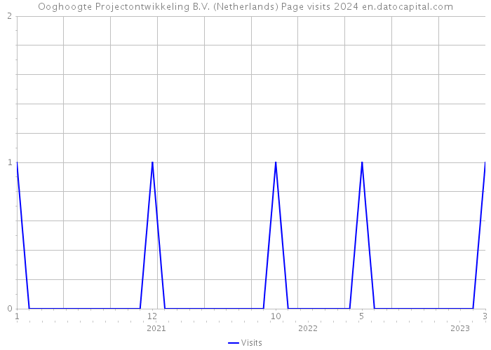 Ooghoogte Projectontwikkeling B.V. (Netherlands) Page visits 2024 