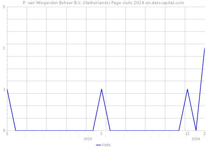 P. van Wingerden Beheer B.V. (Netherlands) Page visits 2024 