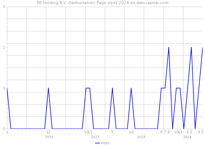 PE Holding B.V. (Netherlands) Page visits 2024 