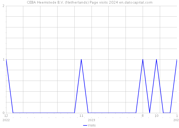 CEBA Heemstede B.V. (Netherlands) Page visits 2024 