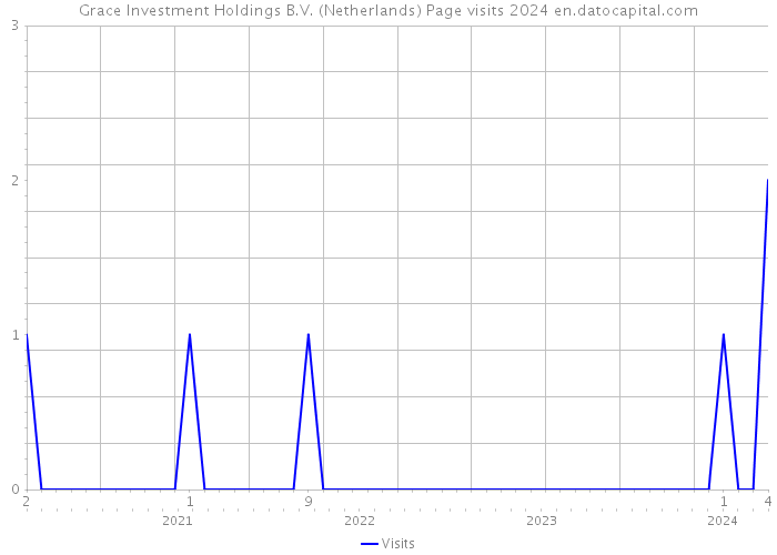 Grace Investment Holdings B.V. (Netherlands) Page visits 2024 