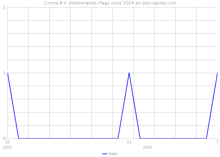Corma B.V. (Netherlands) Page visits 2024 