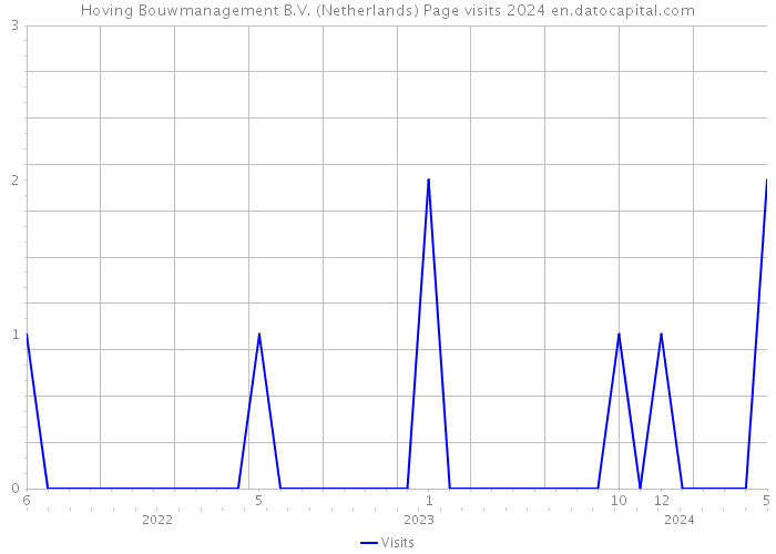 Hoving Bouwmanagement B.V. (Netherlands) Page visits 2024 