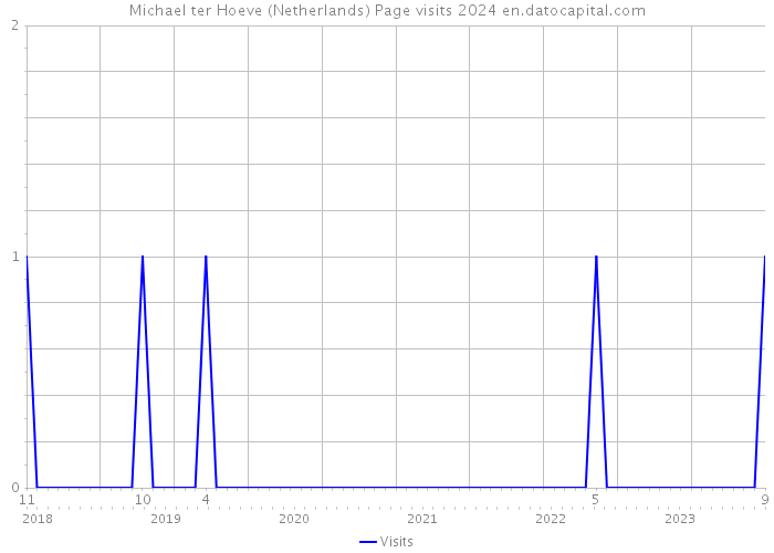 Michael ter Hoeve (Netherlands) Page visits 2024 