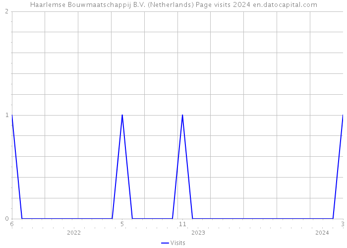 Haarlemse Bouwmaatschappij B.V. (Netherlands) Page visits 2024 