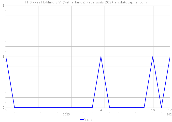 H. Sikkes Holding B.V. (Netherlands) Page visits 2024 
