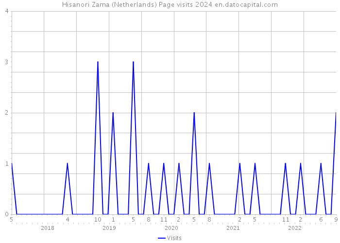 Hisanori Zama (Netherlands) Page visits 2024 