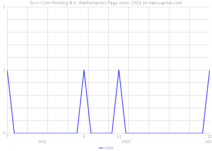 Soci-Com Holding B.V. (Netherlands) Page visits 2024 