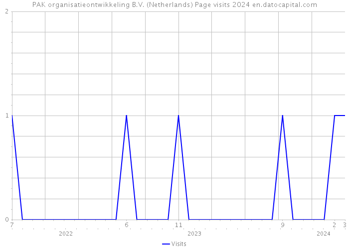 PAK organisatieontwikkeling B.V. (Netherlands) Page visits 2024 