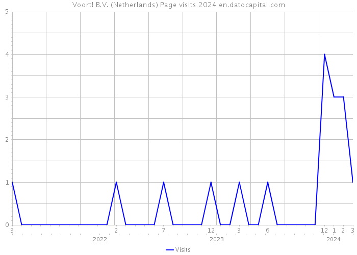 Voort! B.V. (Netherlands) Page visits 2024 