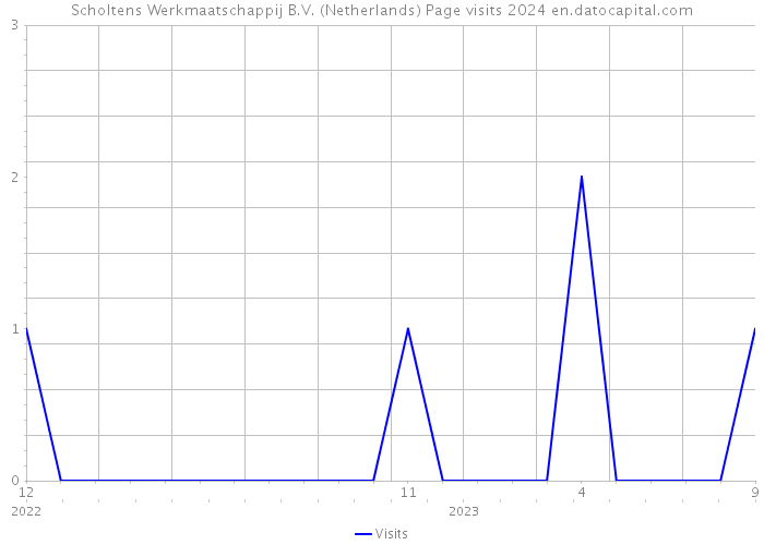 Scholtens Werkmaatschappij B.V. (Netherlands) Page visits 2024 