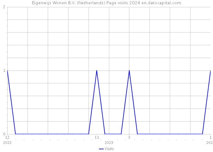 Eigenwijs Wonen B.V. (Netherlands) Page visits 2024 