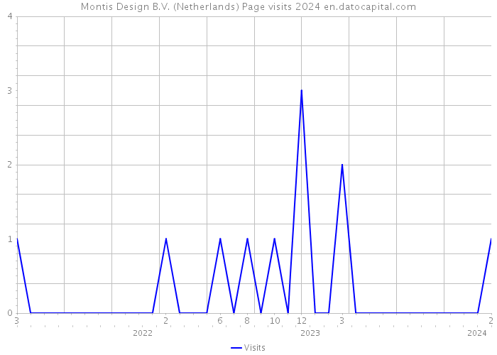 Montis Design B.V. (Netherlands) Page visits 2024 