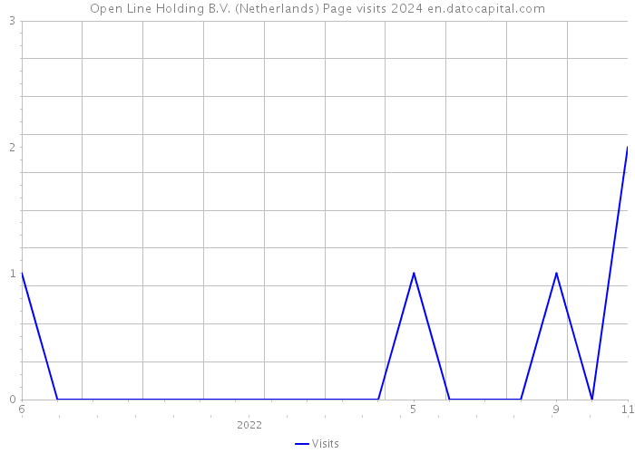 Open Line Holding B.V. (Netherlands) Page visits 2024 