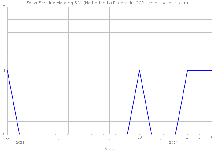 Exact Benelux Holding B.V. (Netherlands) Page visits 2024 