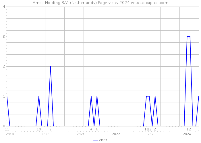 Amco Holding B.V. (Netherlands) Page visits 2024 