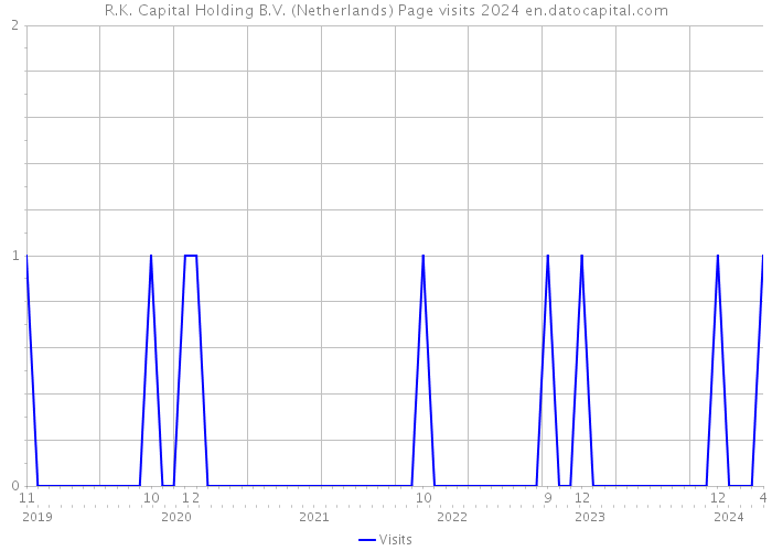 R.K. Capital Holding B.V. (Netherlands) Page visits 2024 