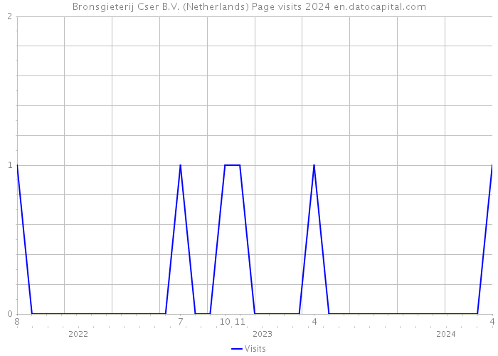 Bronsgieterij Cser B.V. (Netherlands) Page visits 2024 