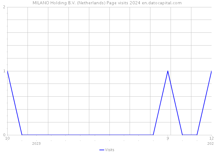 MILANO Holding B.V. (Netherlands) Page visits 2024 
