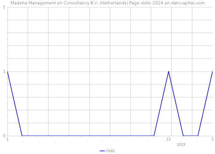 Madeha Management en Consultancy B.V. (Netherlands) Page visits 2024 