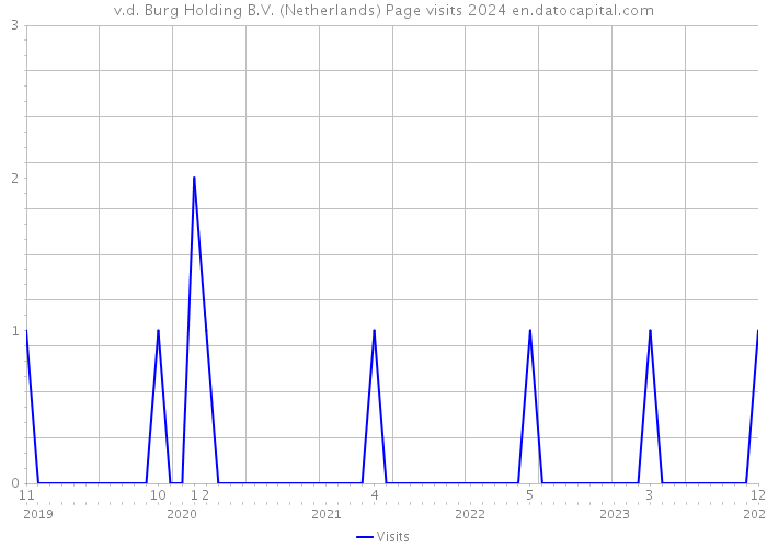 v.d. Burg Holding B.V. (Netherlands) Page visits 2024 