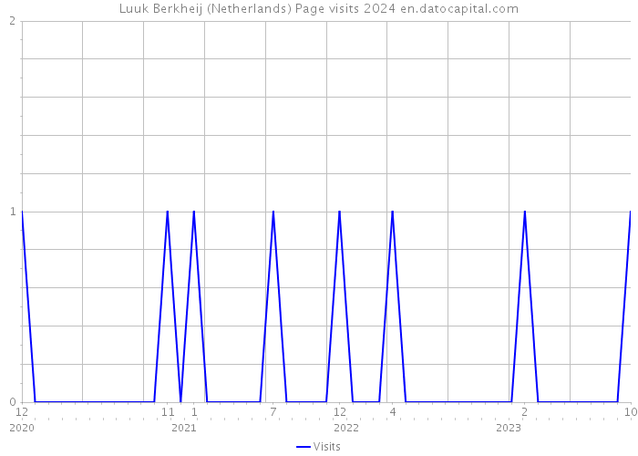 Luuk Berkheij (Netherlands) Page visits 2024 
