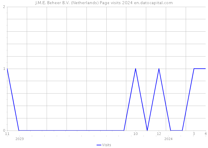 J.M.E. Beheer B.V. (Netherlands) Page visits 2024 