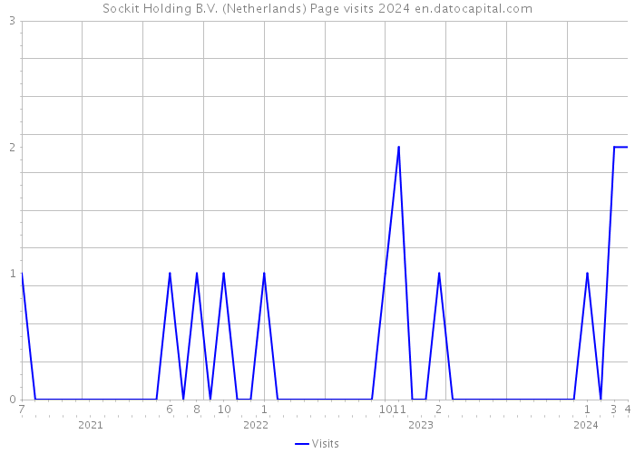 Sockit Holding B.V. (Netherlands) Page visits 2024 