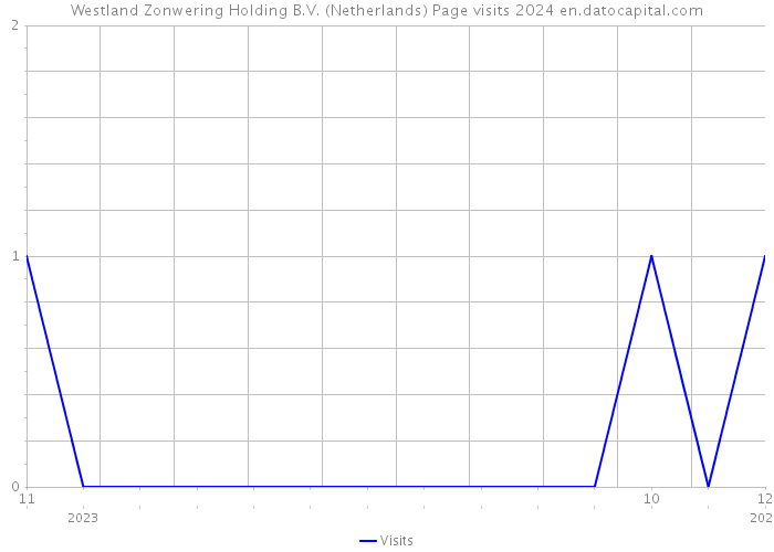 Westland Zonwering Holding B.V. (Netherlands) Page visits 2024 