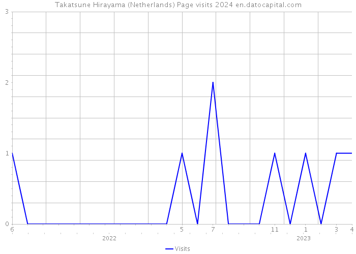 Takatsune Hirayama (Netherlands) Page visits 2024 