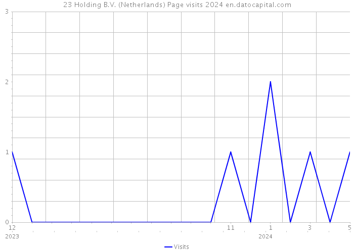 23 Holding B.V. (Netherlands) Page visits 2024 
