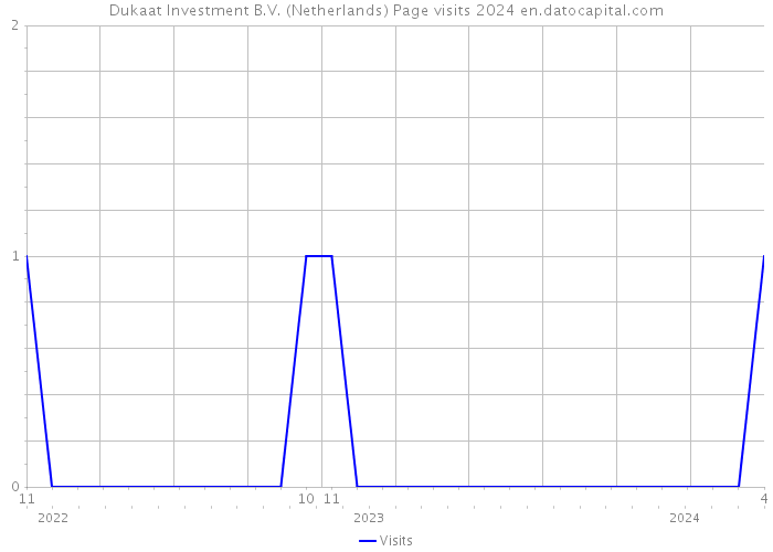 Dukaat Investment B.V. (Netherlands) Page visits 2024 