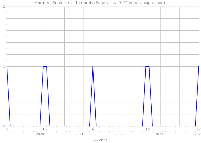 Anthonij Steenis (Netherlands) Page visits 2024 