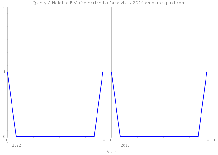 Quinty C Holding B.V. (Netherlands) Page visits 2024 