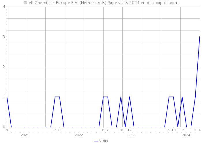 Shell Chemicals Europe B.V. (Netherlands) Page visits 2024 