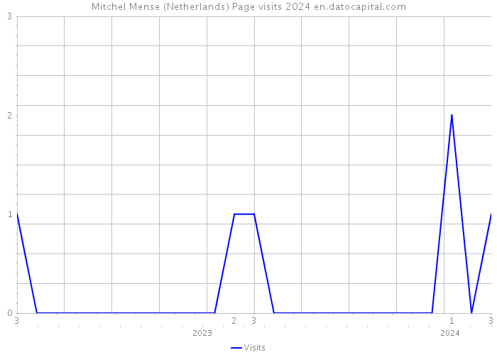 Mitchel Mense (Netherlands) Page visits 2024 