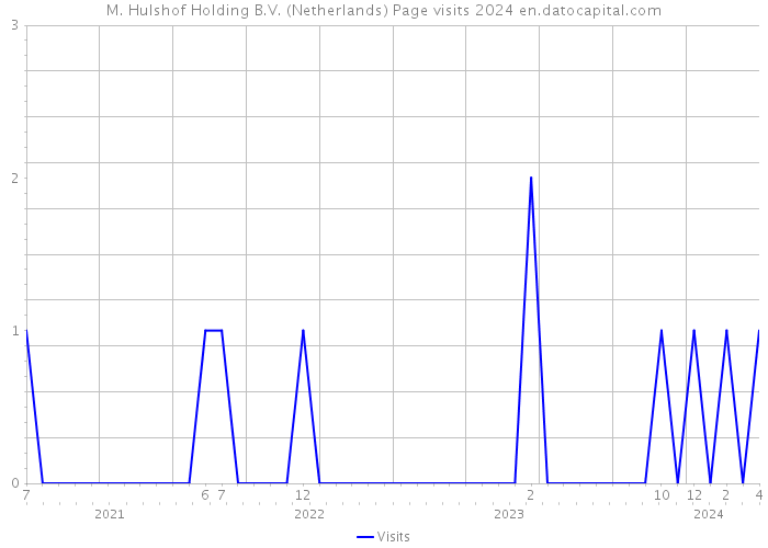 M. Hulshof Holding B.V. (Netherlands) Page visits 2024 