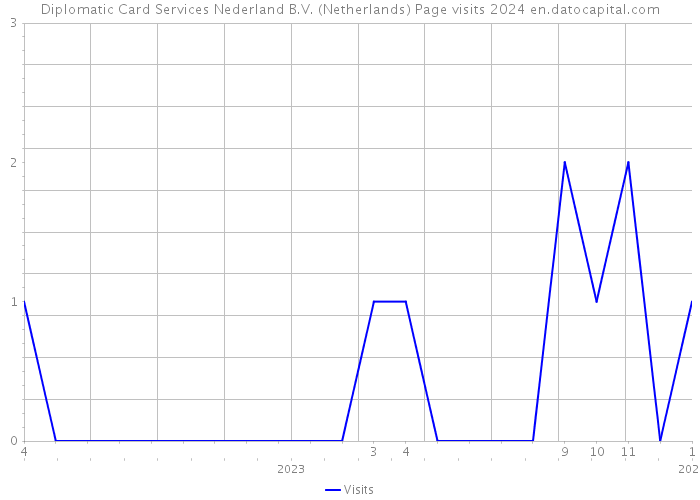 Diplomatic Card Services Nederland B.V. (Netherlands) Page visits 2024 