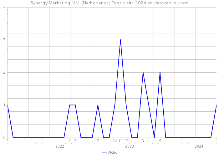 Synergy Marketing N.V. (Netherlands) Page visits 2024 